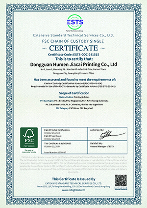 Certificates
